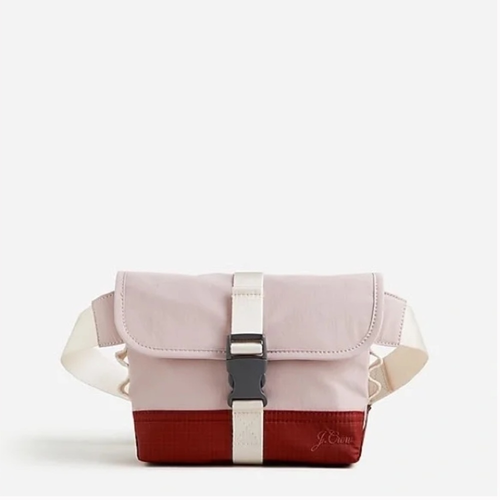 NWT J. Crew | Pink Montauk Belt Bag In Recycled Nylon